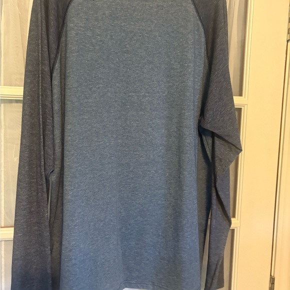 2 Columbia Men's Navy Heather and Green Heather Long Sleeve shirts Tees size Lrg - Picture 3 of 8
